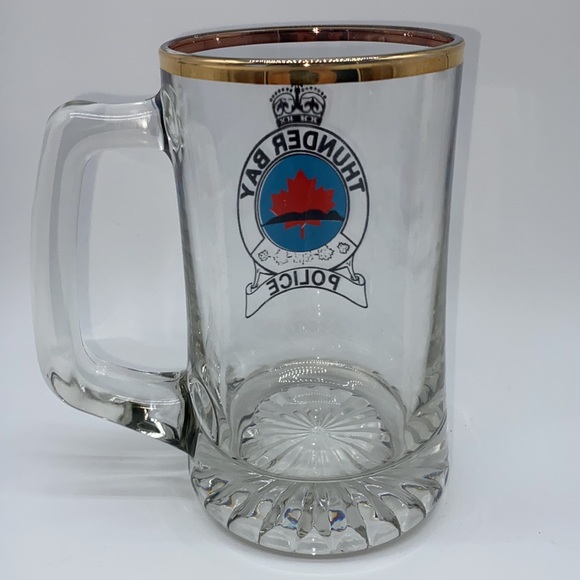 Thunder Bay Police Glass Beer Cold Drink Mug Ontario Canada Law Enforcement - Picture 4 of 9